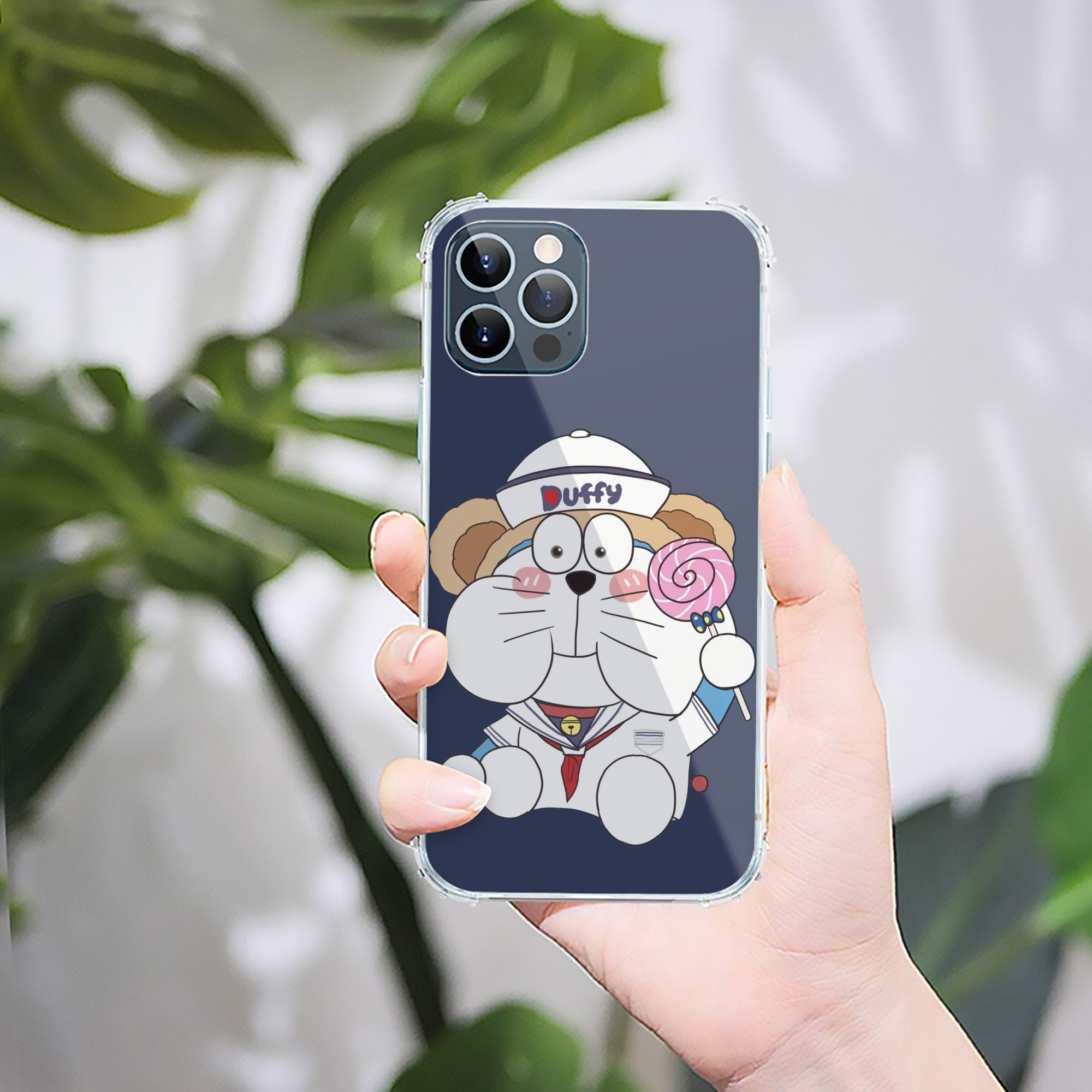 （画像用） ドラえもん Doraemon 【iPhone 12シリーズ対応】透明スマホケース（クリアソフトケース）